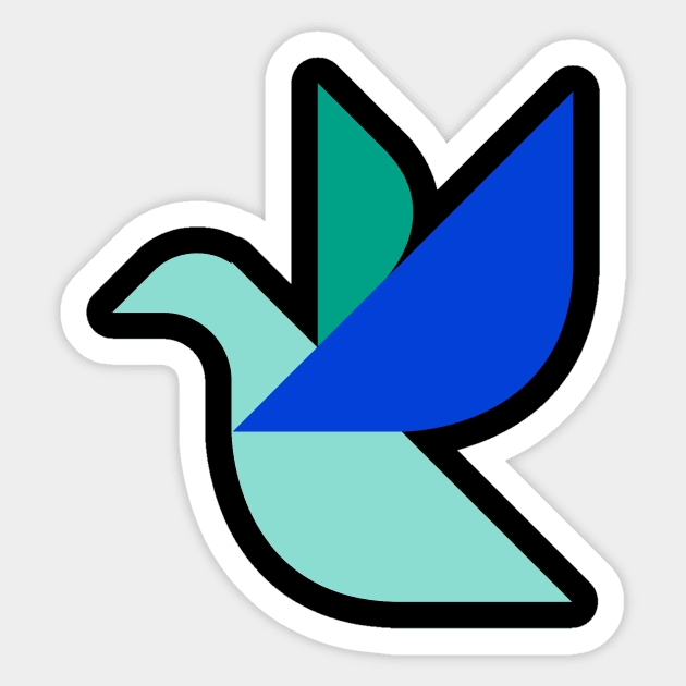 Peace Dove Sticker by Current_Tees